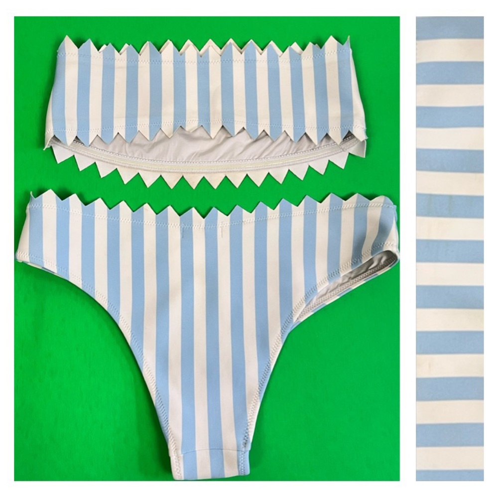 Onia Wilma Astrid Macro Strips Top & Bottom Set Size M - Picture 10 of 12